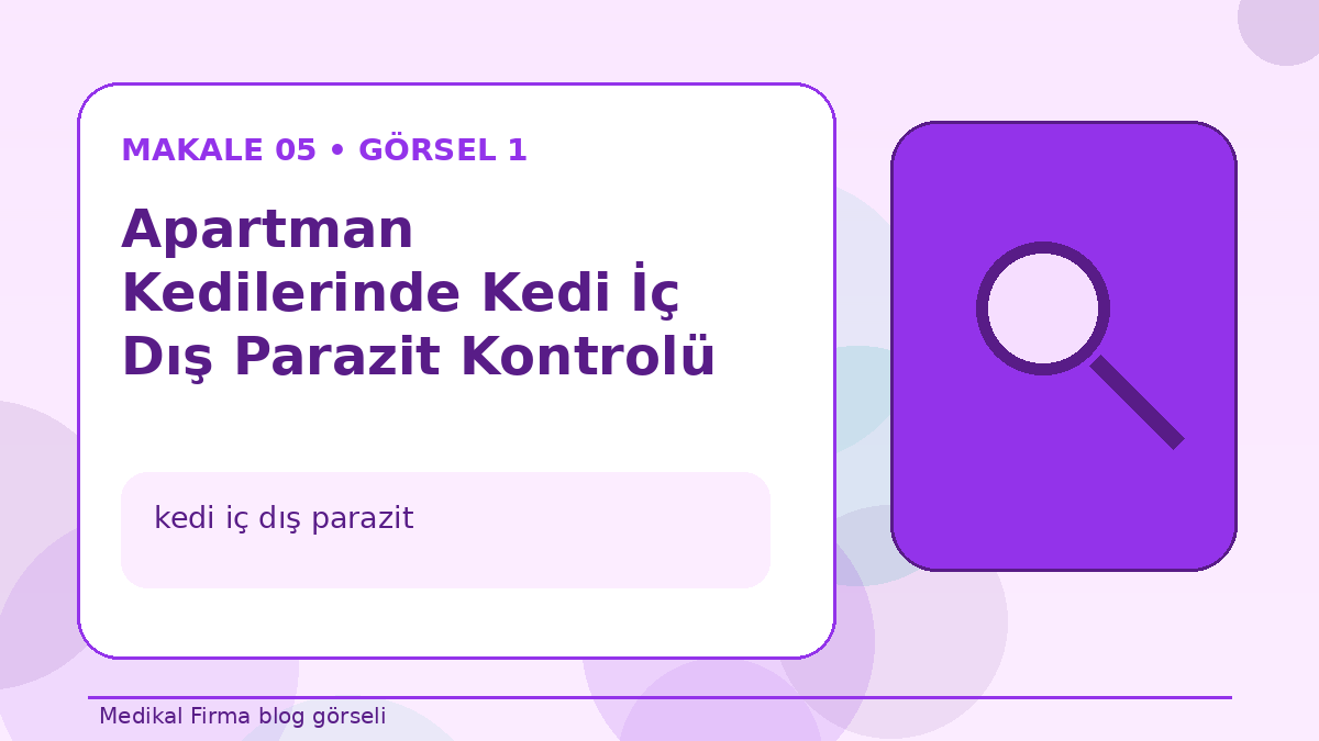 Apartman Kedilerinde Kedi İç Dış Parazit Kontrolü görseli