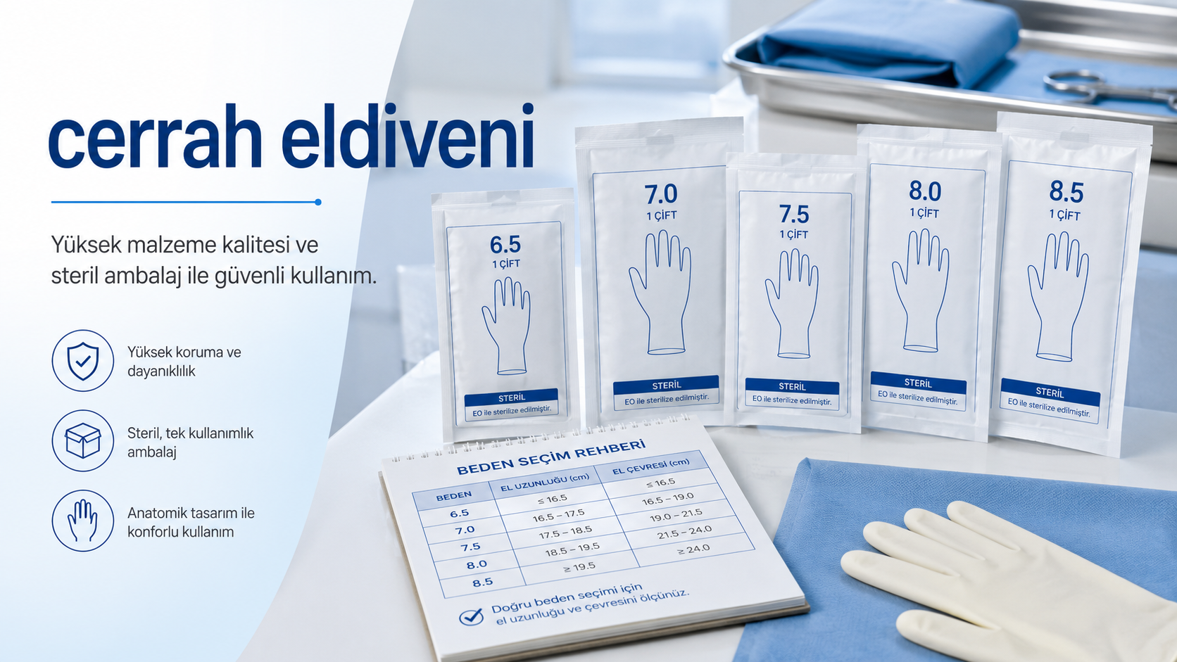 Cerrah Eldiveni Kullanımında Operasyon Konforu Nasıl Sağlanır? ikinci görsel
