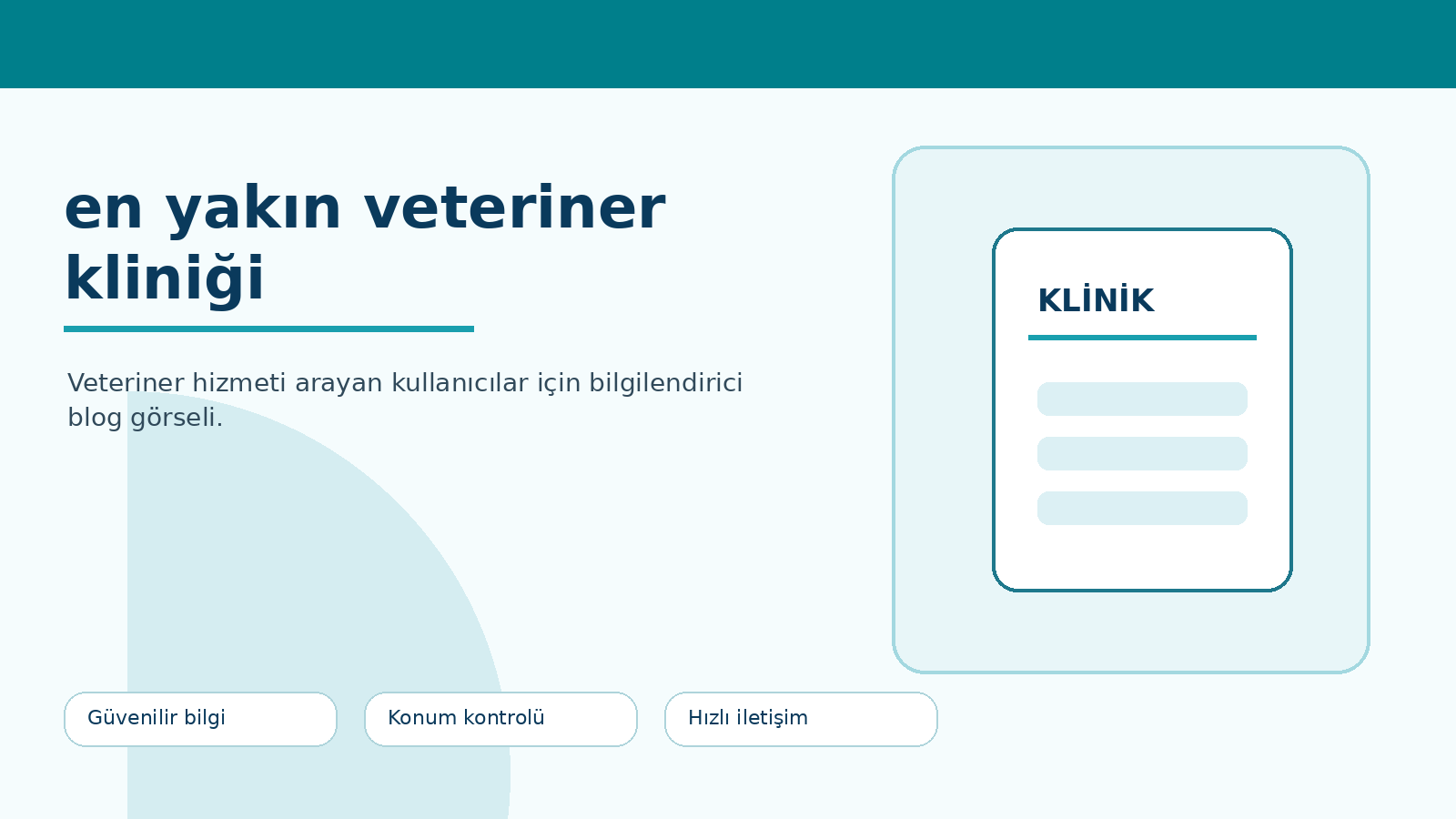 En Yakın Veteriner Kliniğini Bulmanın Pratik Yolları ikinci görsel