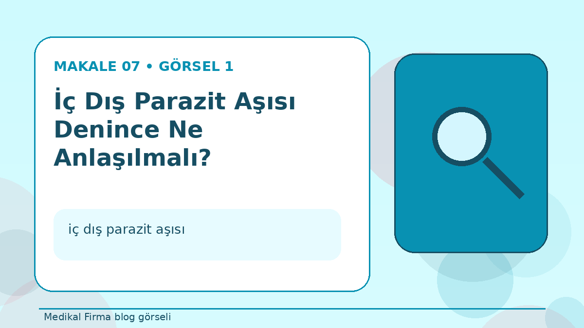 İç Dış Parazit Aşısı Denince Ne Anlaşılmalı?