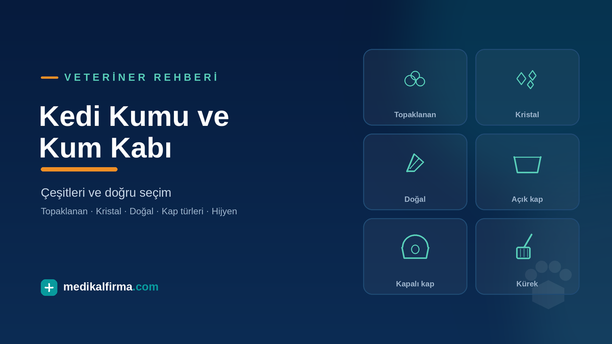 Kedi Kumu Çeşitleri ve Kum Kabı Seçimi Rehberi görseli