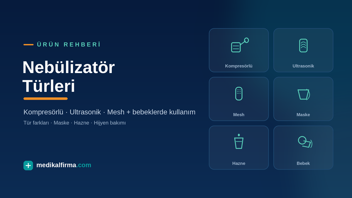 Nebülizatör Türleri: Kompresörlü, Ultrasonik ve Mesh + Bebeklerde Kullanım görseli