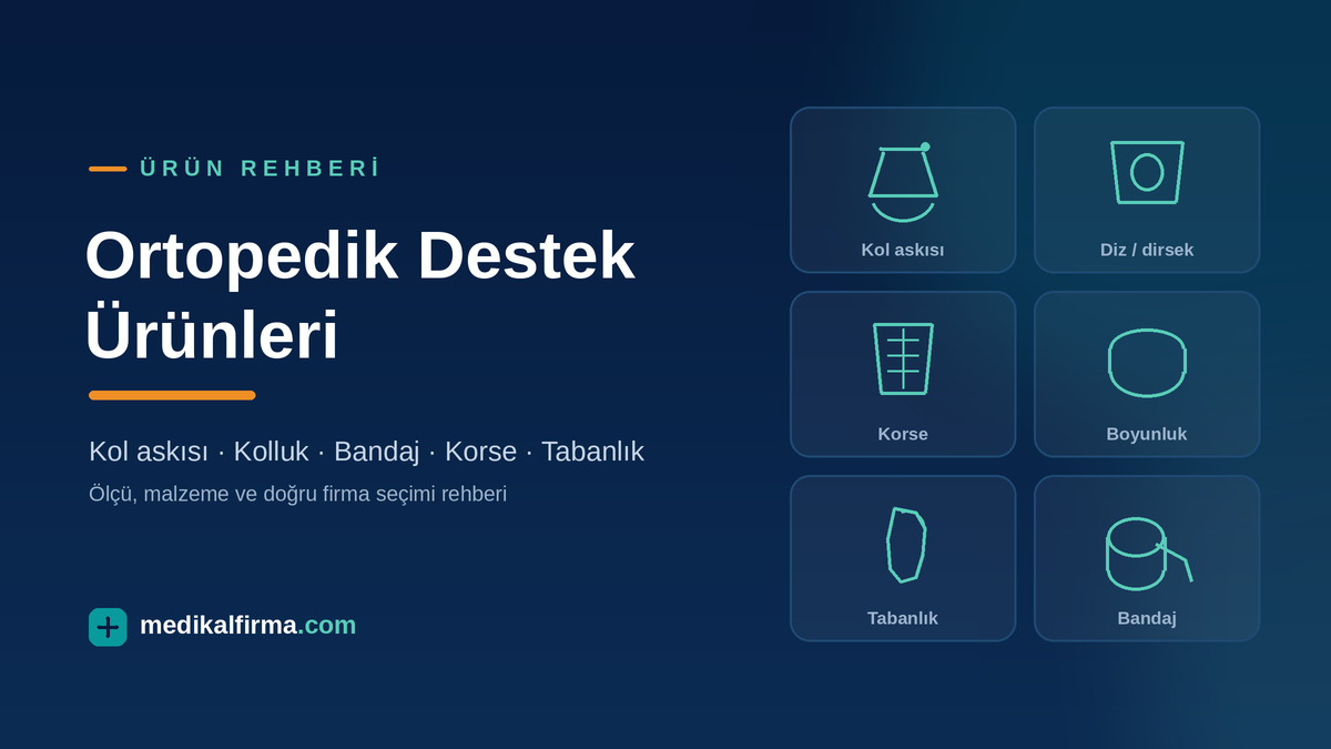 Ortopedik Destek Ürünleri Rehberi: Kol Askısı, Kolluk, Bandaj ve Destekleyiciler