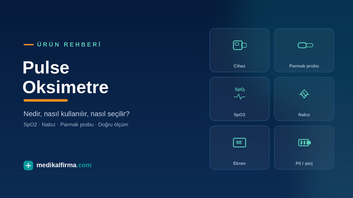 Pulse Oksimetre Nedir? Nasıl Kullanılır ve Nasıl Seçilir?