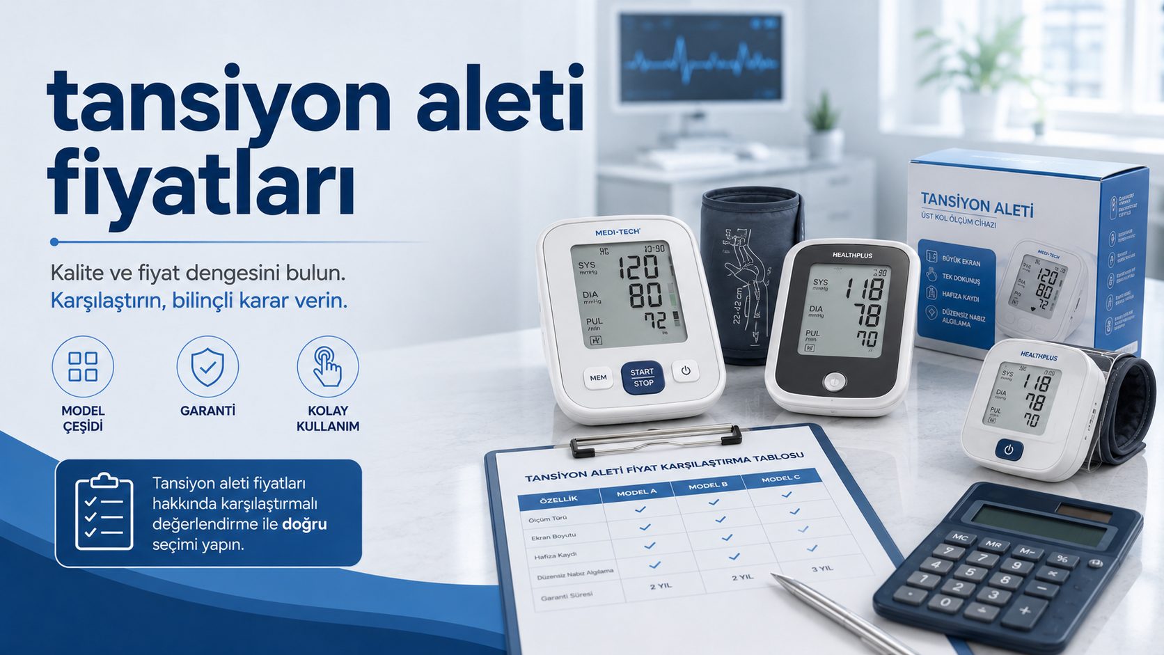 Tansiyon Aleti ile Evde Sağlık Takibi görseli