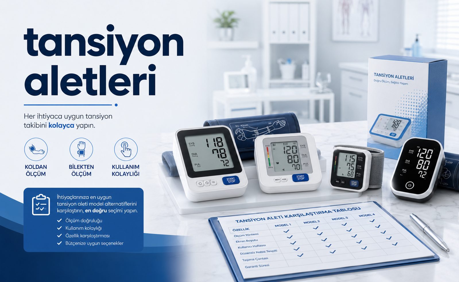 Tansiyon Aletleri ile Düzenli Kan Basıncı Takibi