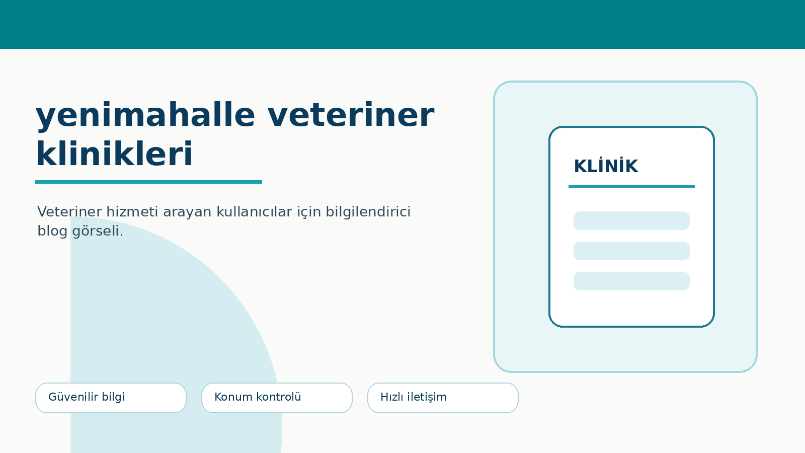 Yenimahalle Veteriner Klinikleri ve Batıkent Bölgesi İçin Seçim Rehberi ikinci görsel